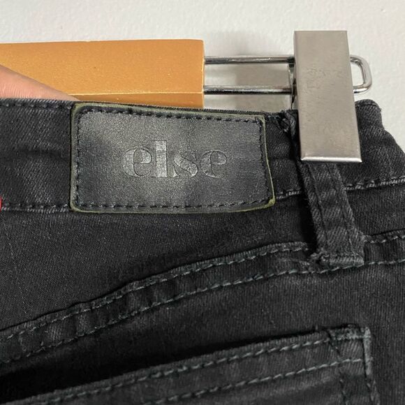 Else Women's Black Mid Rise Skinny Denim Jeans - Picture 6 of 9